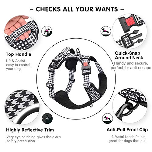 Plaid Dog Harness Small (S / Houndstooth)