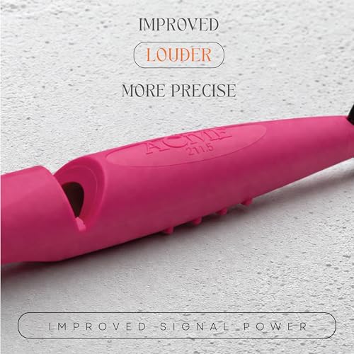 Alpha 211.5 Professional Dog Training Whistle with Enhanced Ergonomic Grip. BPA (Magenta Pink)
