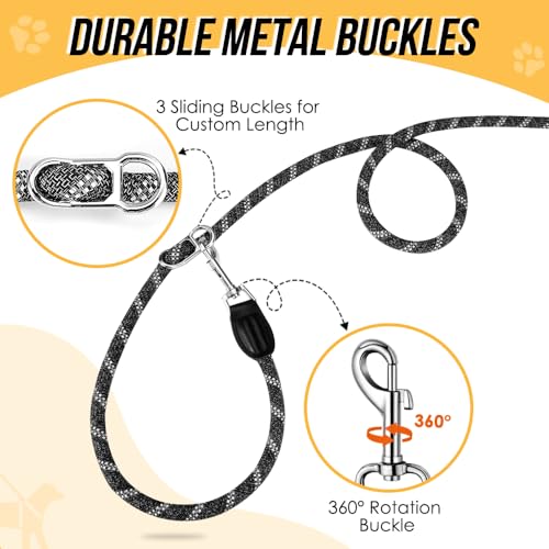 Hands Free Dog Leash (Black&Gray)