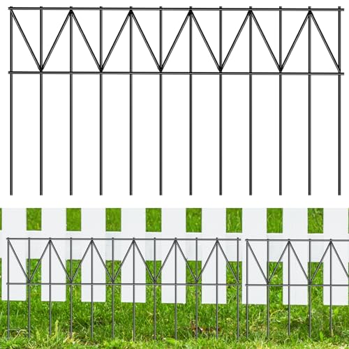 10 Pack 24" L x 15" H Animal Barrier Fence (24" x 15" 10 pack / Black)