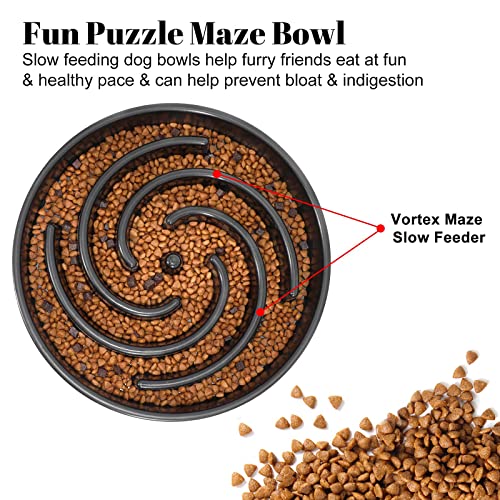 Slow Feeder Large Dog Bowl (Large / D-gray)