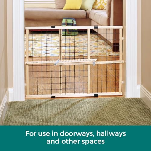 Wire Mesh Dog Gate (26.5"-42" Wide, 23" Tall)