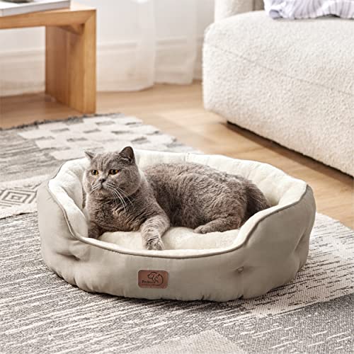 Small Dog Bed Washable (25"L x 21"W x 8"Th / Camel)
