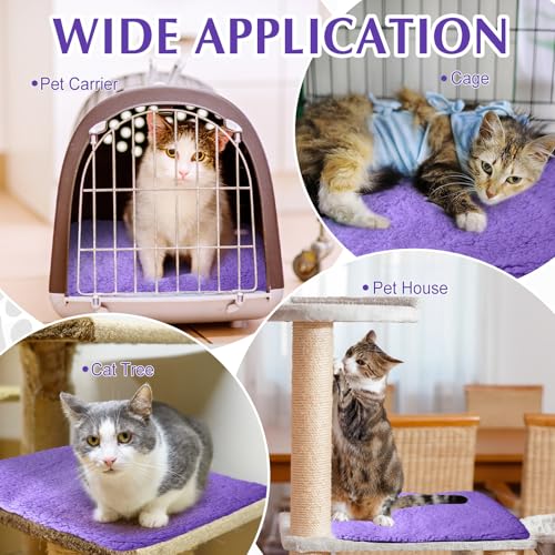4 Pack Self Warming Cat Mat for Pets (16 x 20 Inch / Purple)