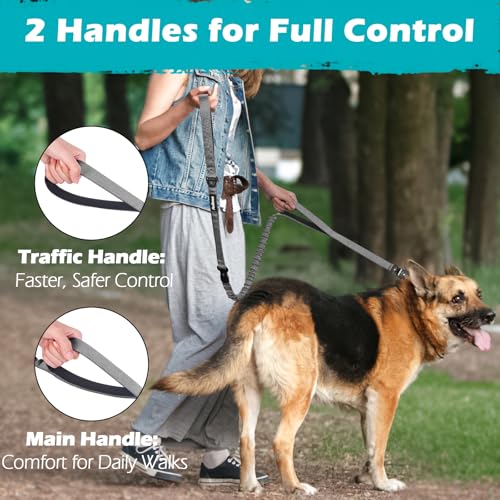 Heavy Duty Tactical Dog Leash (Grey)