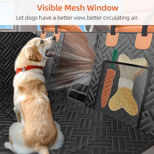Back Seat Extender for Dogs (BLACK / L - For Car/Mid-Size SUV/Small Truck)