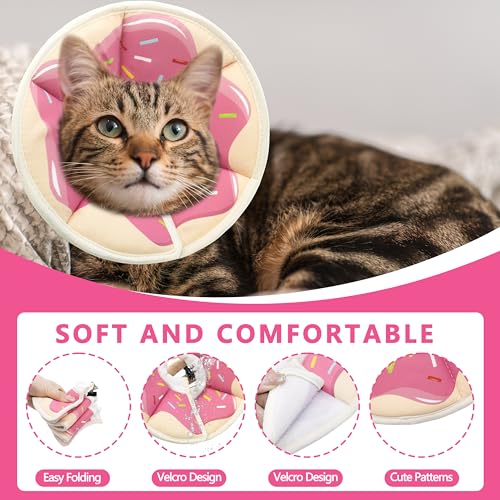 Soft Adjustable Cat Cone Collar (Pink / Small)