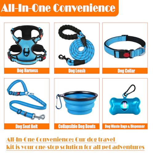 No Pull Dog Harness (Medium / Blue)