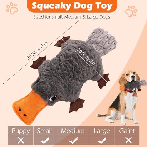 15" Squeaky Platypus Dog Toy (Platypus)