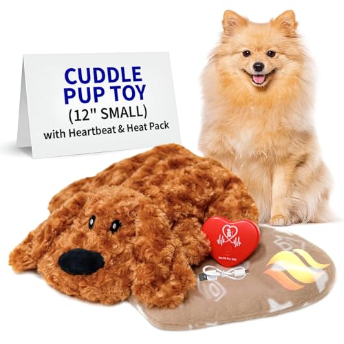 Cuddle Pup Toy with Heartbeat & Heat Pack (Small / Heartbeat/Heating)