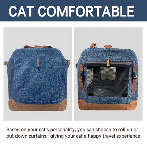 Extra Large Cat Carrier Soft Sided (Navy)