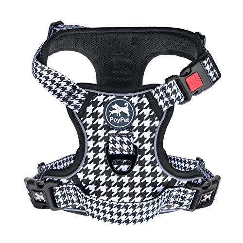 Plaid Dog Harness Large (XL / Houndstooth)