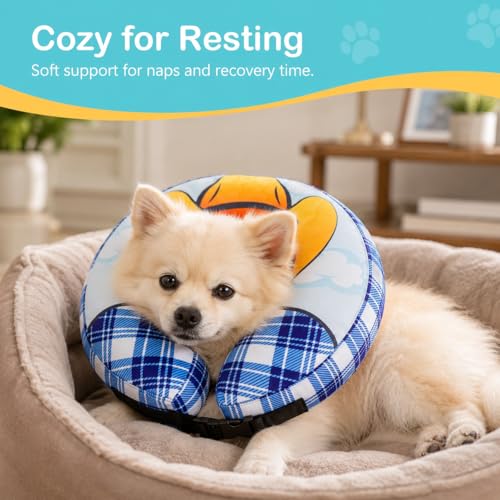 Inflatable Cowboy Dog Cone Collar (S(Neck 6.3"-9.5"))