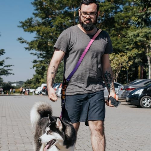 Hands Free Dog Leash for Medium Large Dogs Heavy Duty (Mistyrose)