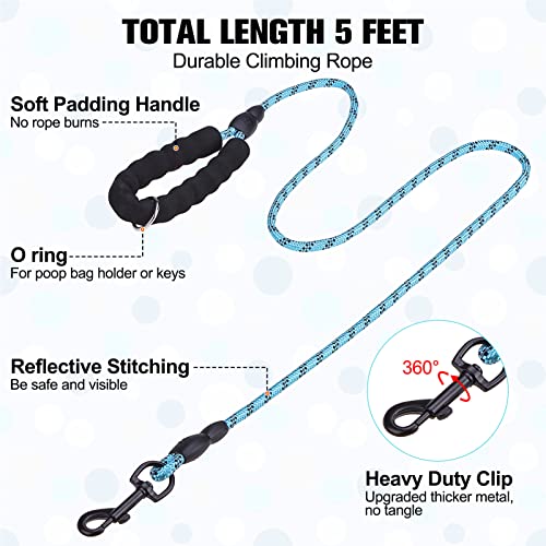 Small Dog Harness and Leash Set (XSmall(Chest Girth 13" - 14.5") / Blue Polka Dots)