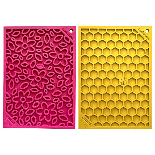 Flower Power & Honeycomb eMat Bundle (Pink Flower Power & Yellow Honeycomb / Small)