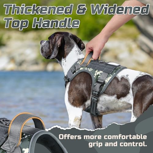 Tactical Dog Harness for Medium (Grey Camo / Medium)