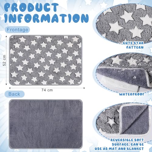2 Pcs Large Self Warming Cat Pad Self Heating Cat Mat Bed Dog Crate Pet Blankets Thermal Heated Bed Mat for Outdoor Indoor Newborn Kittens Puppies Dog (29 x 20)