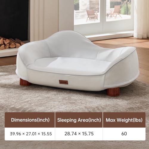 45D Orthopedic Memory Foam Dog Bed Sofa Set (Blue+Beige)