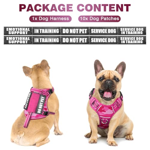 Tactical Dog Harness (Small / Pink Camo)