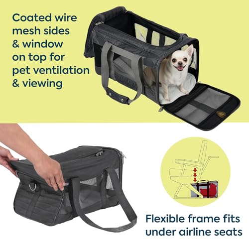 Original Deluxe Travel Pet Carrier (17.0"L x 11.0"W x 10.5"H / Charcoal Gray)