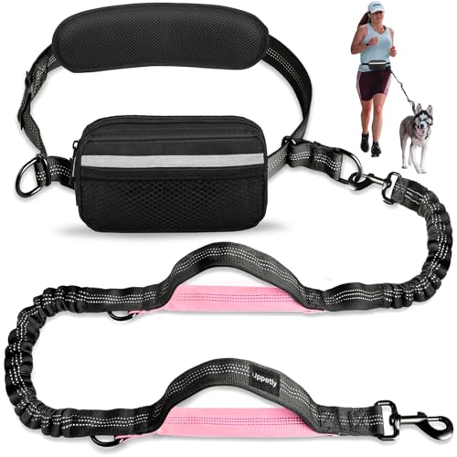 Hands Free Dog Running Leash with Waist Belt (Large)