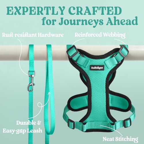 Cat Harness and Leash Set (S / Emerald)