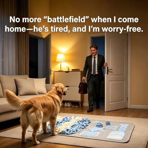 Snuffle Mat for Dogs (Grey / Medium 22x38 inch)