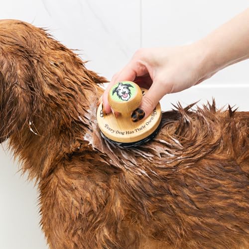 Small Bamboo Dog Bath Scrubber (Small)