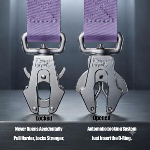 4FT Heavy Duty Traffic Short Leash (Purple)