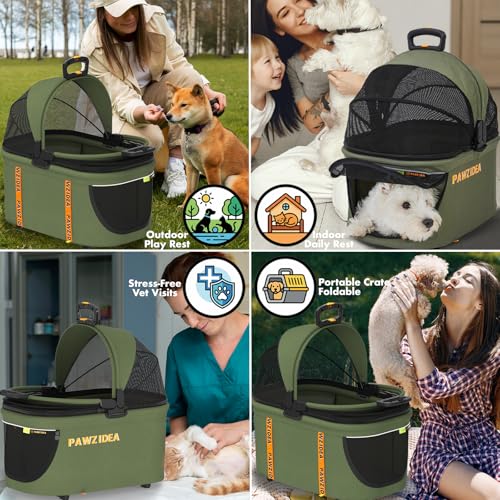 Pet Stroller 4 (Forest Green)