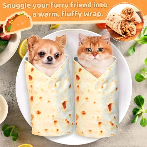 31.5" Tortilla Shape Blanket Cat Grooming Wrap for Cutting Nails