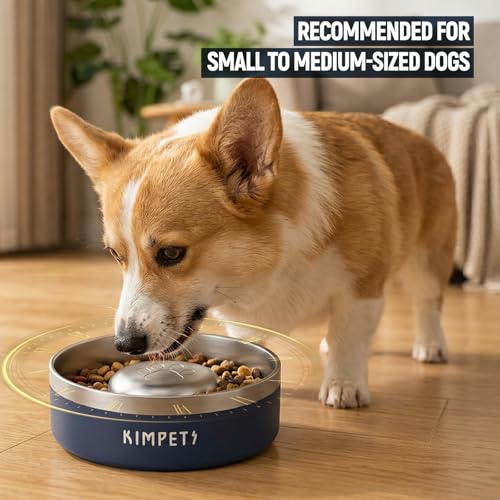 Dog Slow Feeder Bowls Food (Blue)