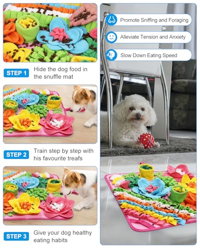 Snuffle Mat for Dogs (Pink)