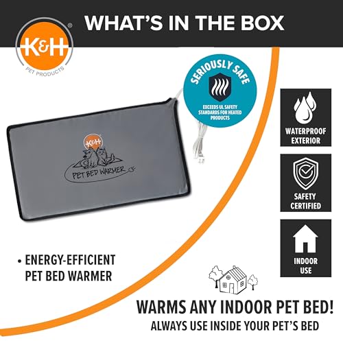 K&H Pet Bed Warmer (Gray / X-Large)
