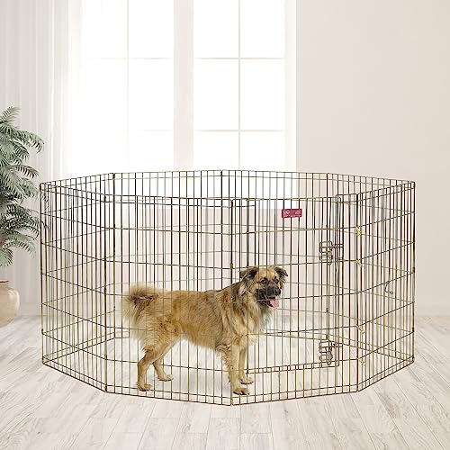 MidWest 36 Inch Exercise Pen (Gold Zinc w/ Door / 36" H)