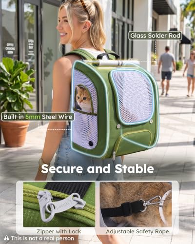 Cat Backpack Carrier (Green)