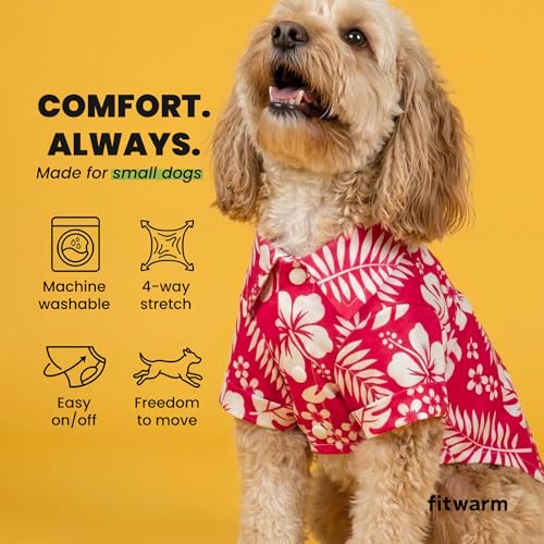 Hawaiian Floral Dog Shirt (X-Small / Tropical Flower)