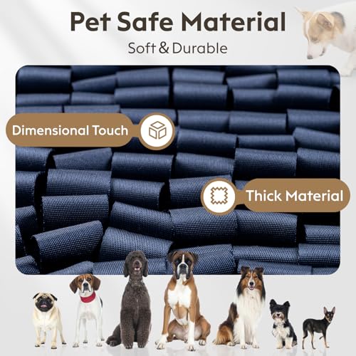Snuffle Mat for Dogs (Navy / 14" X 12"-Portable)