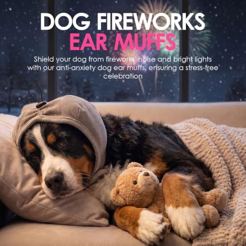 Dog Ear Muffs Noise Protection (Khaki / Small)