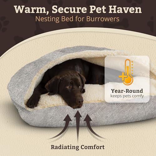 Rectangle Cozy Cave Dog Bed (Palmer Dove / Extra Large)