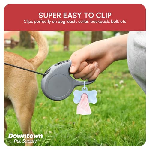 Unscented Poop Bags for Dogs with Dispenser (180 Count (Pack of 1) / No Scent)