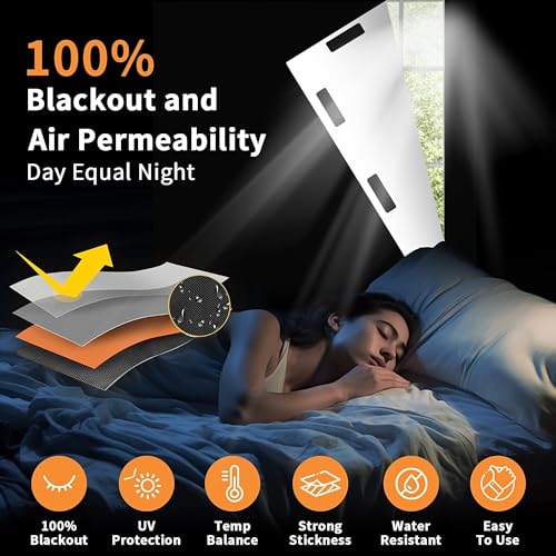 100% Portable Blackout Curtains (79in X 57in)