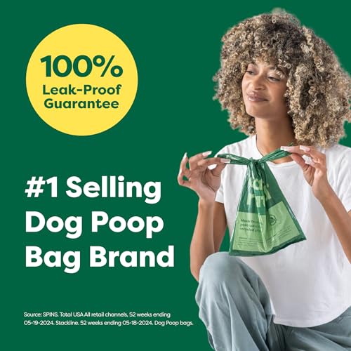 Dog Poop Bags for Dogs (120 Handle Bags (Box) / Unscented)