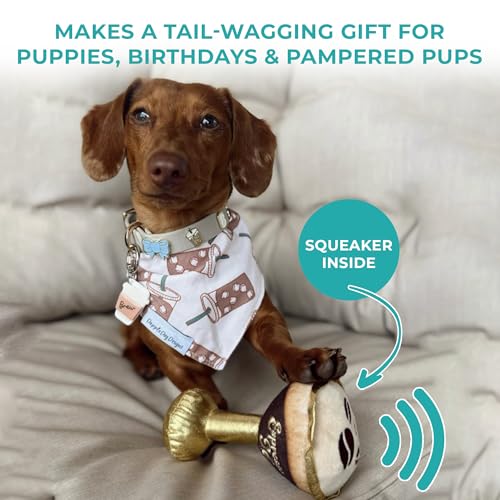 Espresso Muttini Plush Dog Toy (Espresso Muttini (Brown))