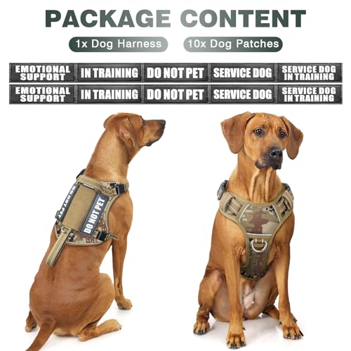 Tactical Dog Harness (X-Large / Desert Camo)