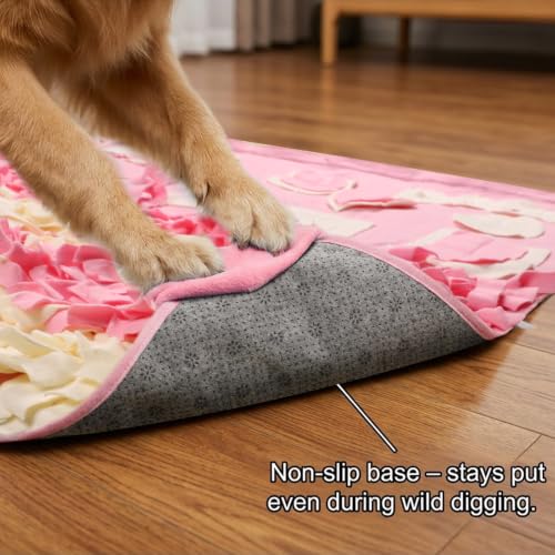Snuffle Mat for Dogs (Pink / Large 38x38 inch)