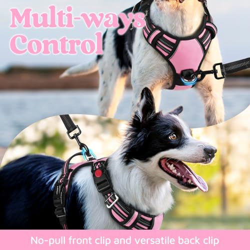 Dog Harness Medium Sized (Light Pink / Medium)