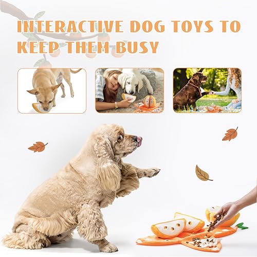 Hide and Seek Plush Dog Toys (orange)