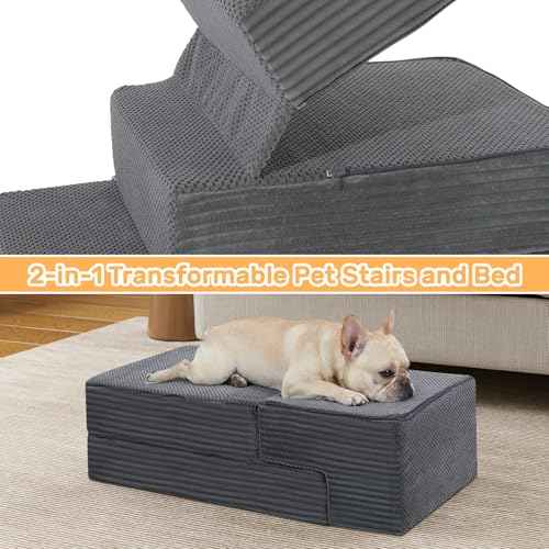 Dog Stairs for Small Dogs (15.7 X 24 X 18 In)